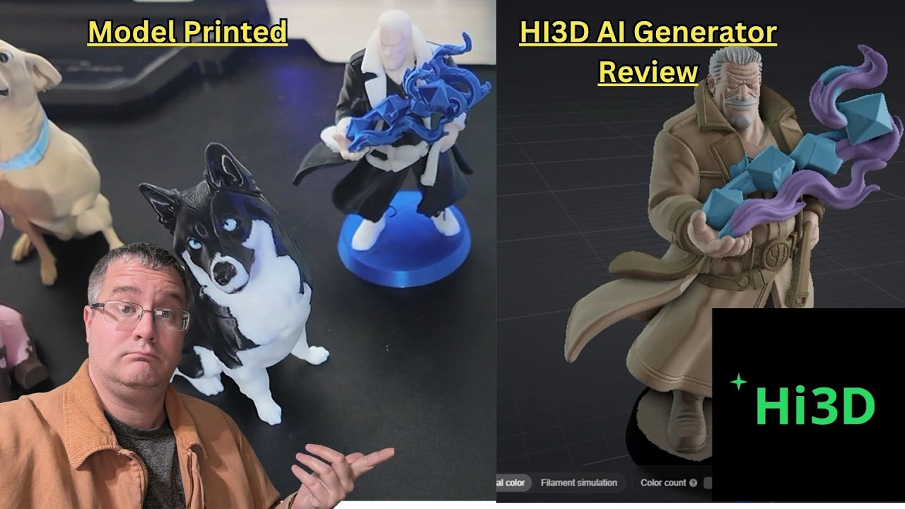 Hi3D (ранее Hitem3D) &mdash; первые впечатления от ИИ-генератора 3D-моделей и результаты печати