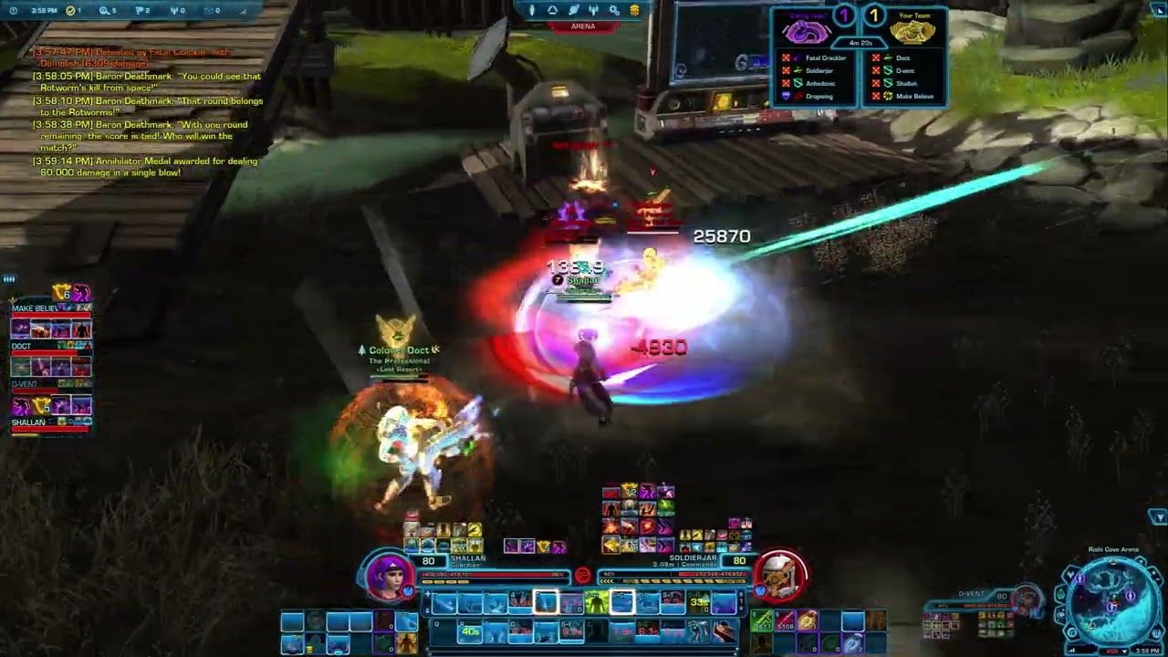 SWTOR Arena 19-01-26 Guardian (redemption after playing like a complete crao noob crap in 2nd round)