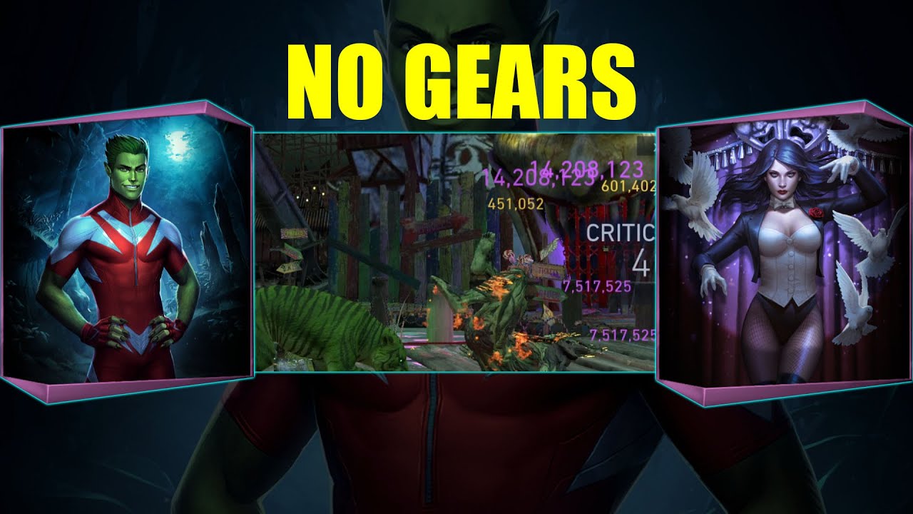 No Gears Beast Boy + Zatanna Is Insane Injustice 2 Mobile