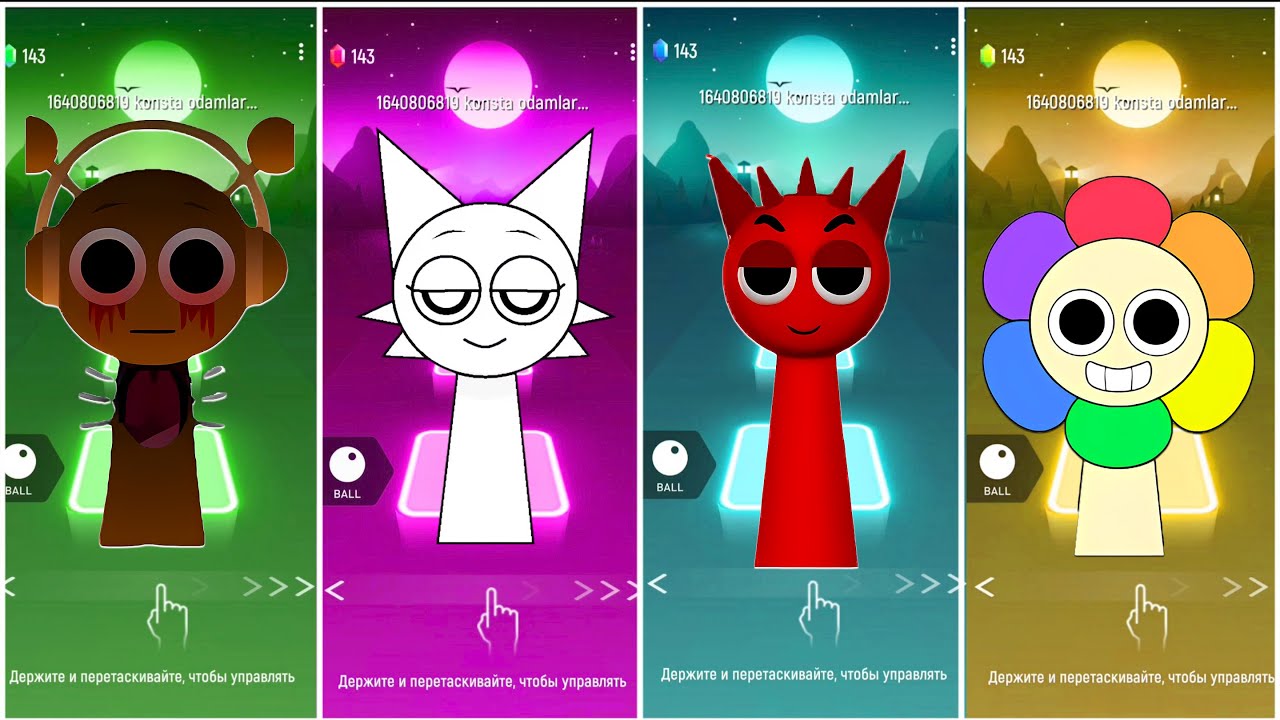 Tiles Hop: All Characters Evolution | Dark to Colorful Run