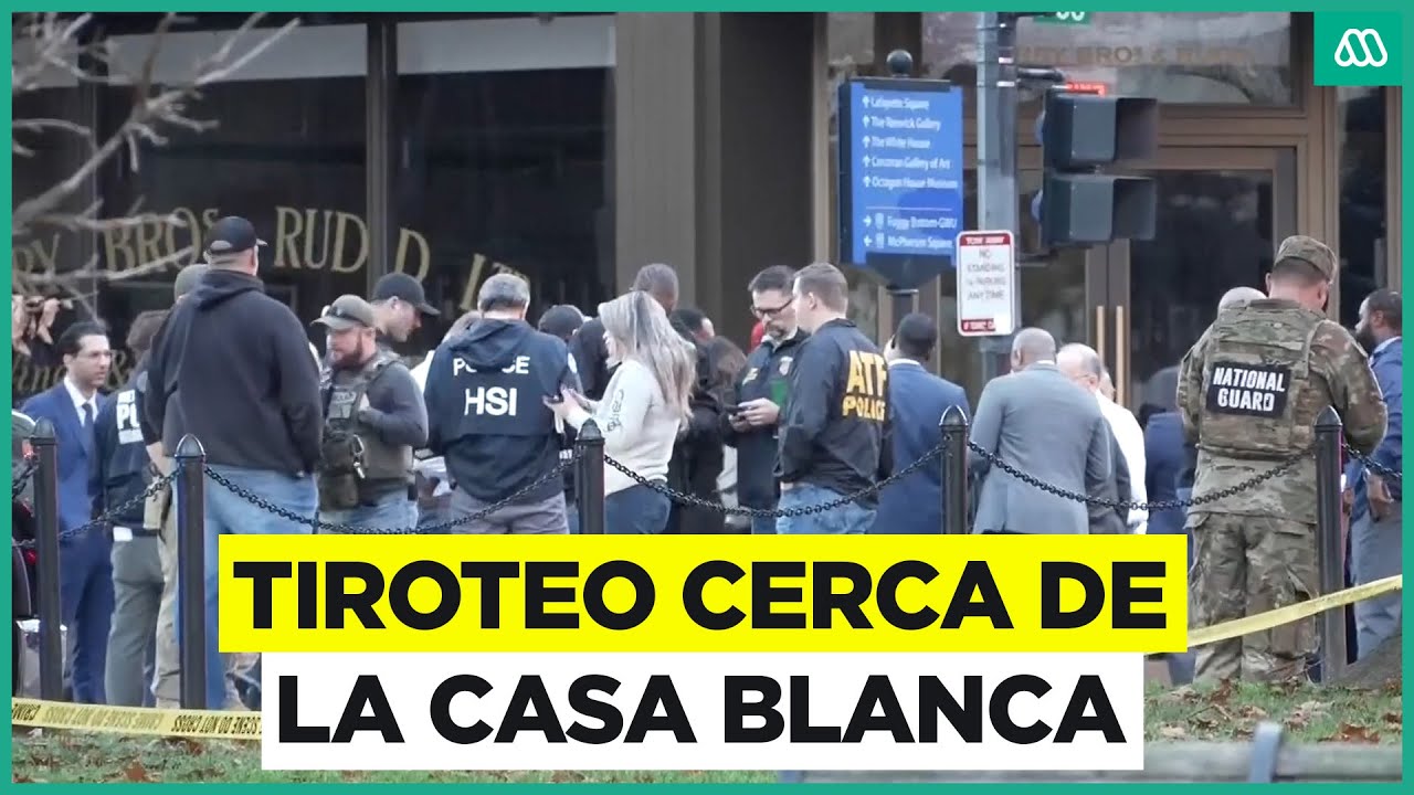 Tiroteo cerca de la Casa Blanca deja a dos agentes de la Guardia Nacional muertos en Estados Unidos
