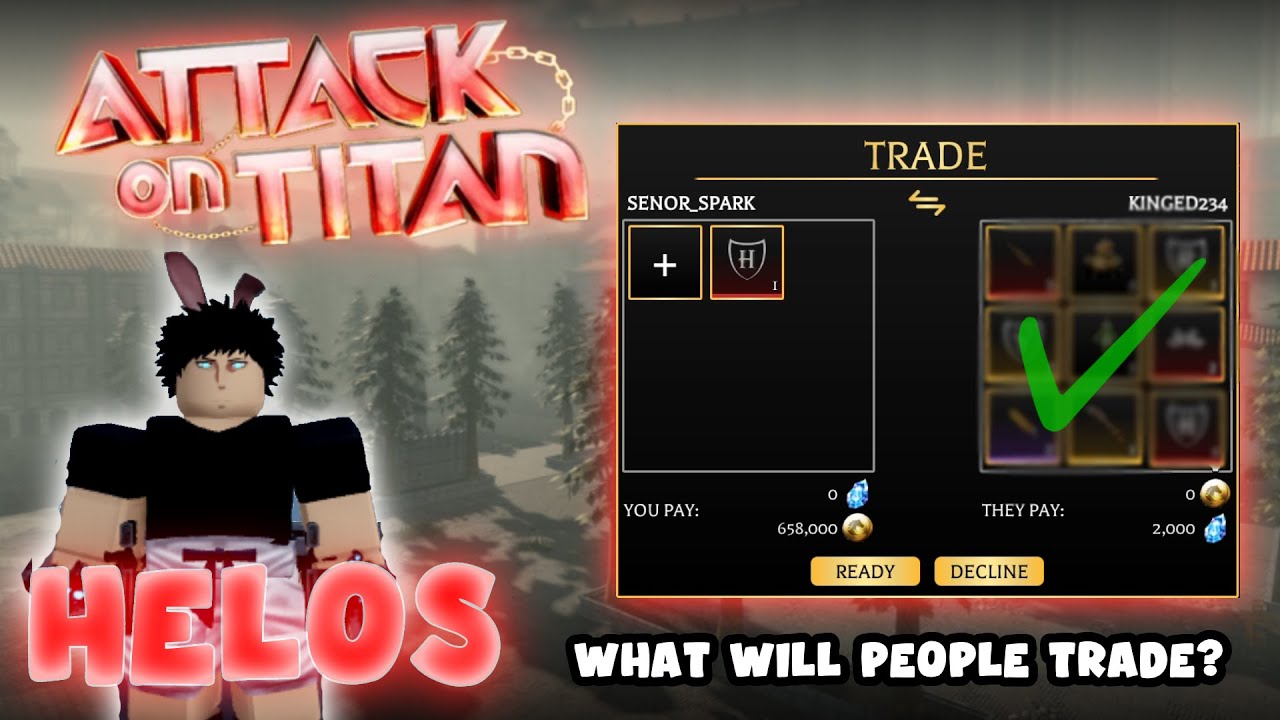 ЧТО ЛЮДИ БУДУТ ОБМЕНИВАТЬ НА HELOS AOTR ROBLOX?!?!