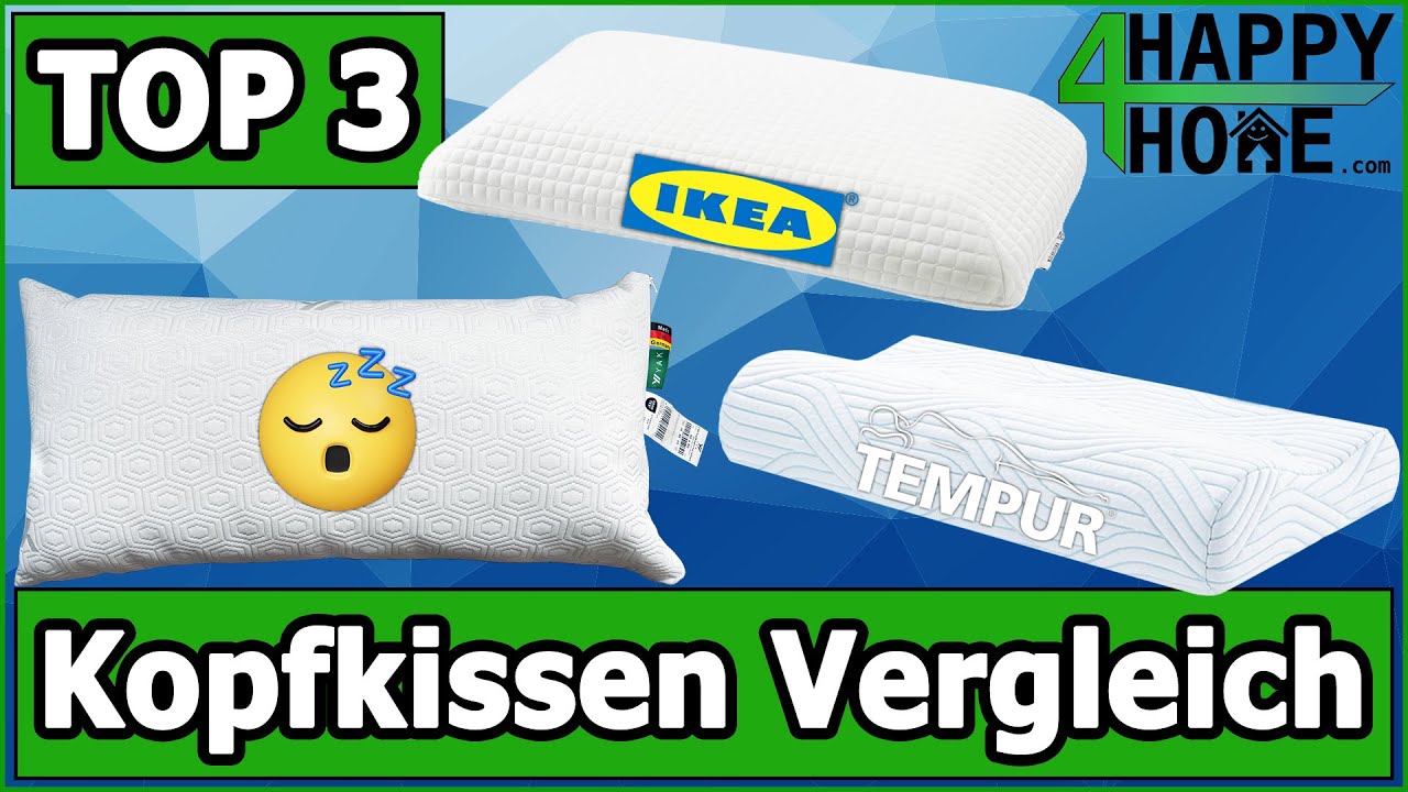 Ergonomische Kopfkissen im Test & Vergleich 2024 [IKEA, TEMPUR®, YAK]