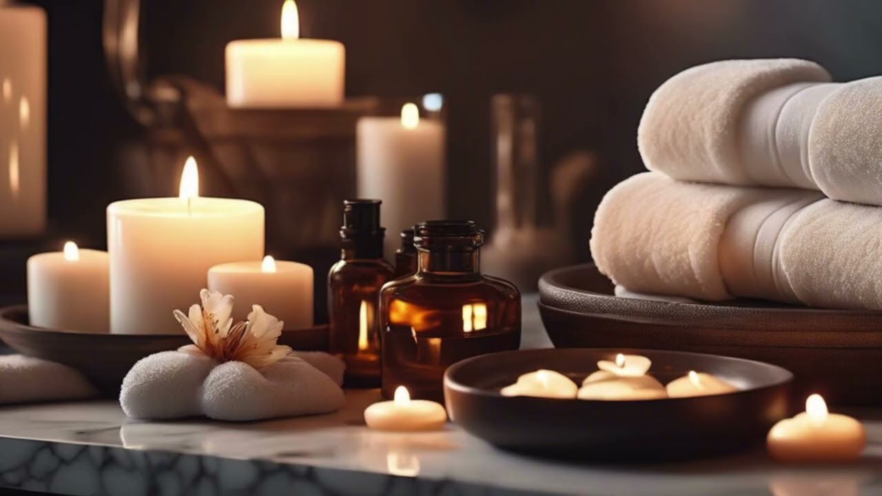 Luxury Spa Ambience - Relaxing Music & Water Sound for Massage, Yoga & Sleep (4K) Background Music