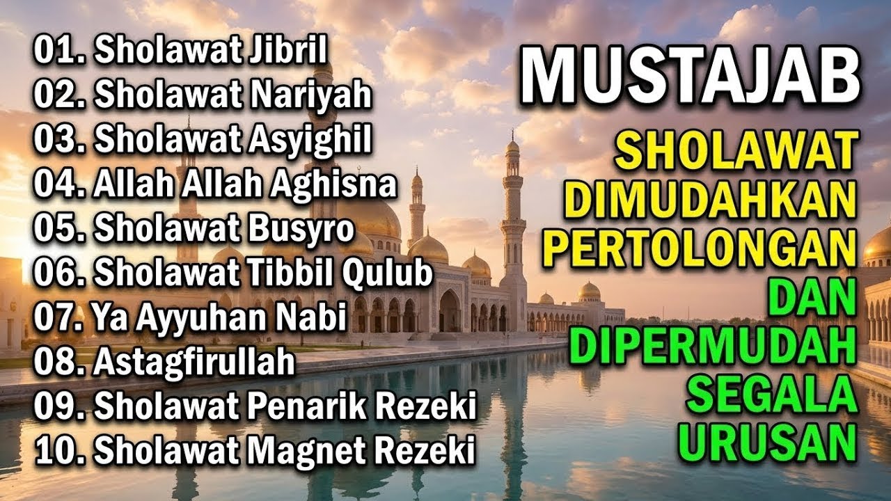 SHOLAWAT PENARIK REZEKI PALING DAHSYAT, Sholawat Nabi Muhammad SAW, SALAWAT JIBRIL PALING MERDU