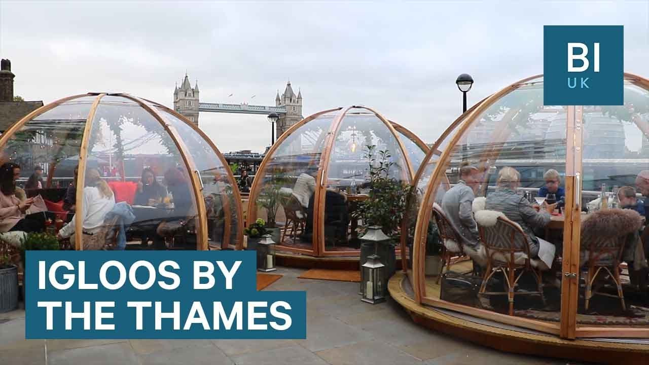You can now eat in an igloo by the River Thames