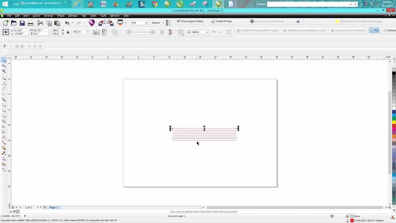 Corel Draw Tips & Tricks put the lines I certain distance apart