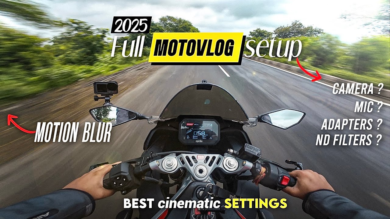 Ultimate Cinematic Motovlog Setup REVEALED | @DJI Action 4 + Sony Mic + Cinematic Secrets! #motovlog