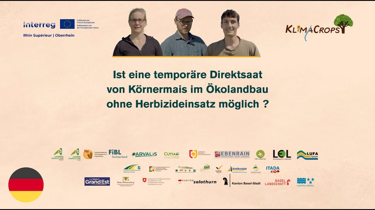 [DE] Ist eine temporäre Direktsaat von Körnermais im Ökolandbau ohne Herbizideinsatz möglich ?