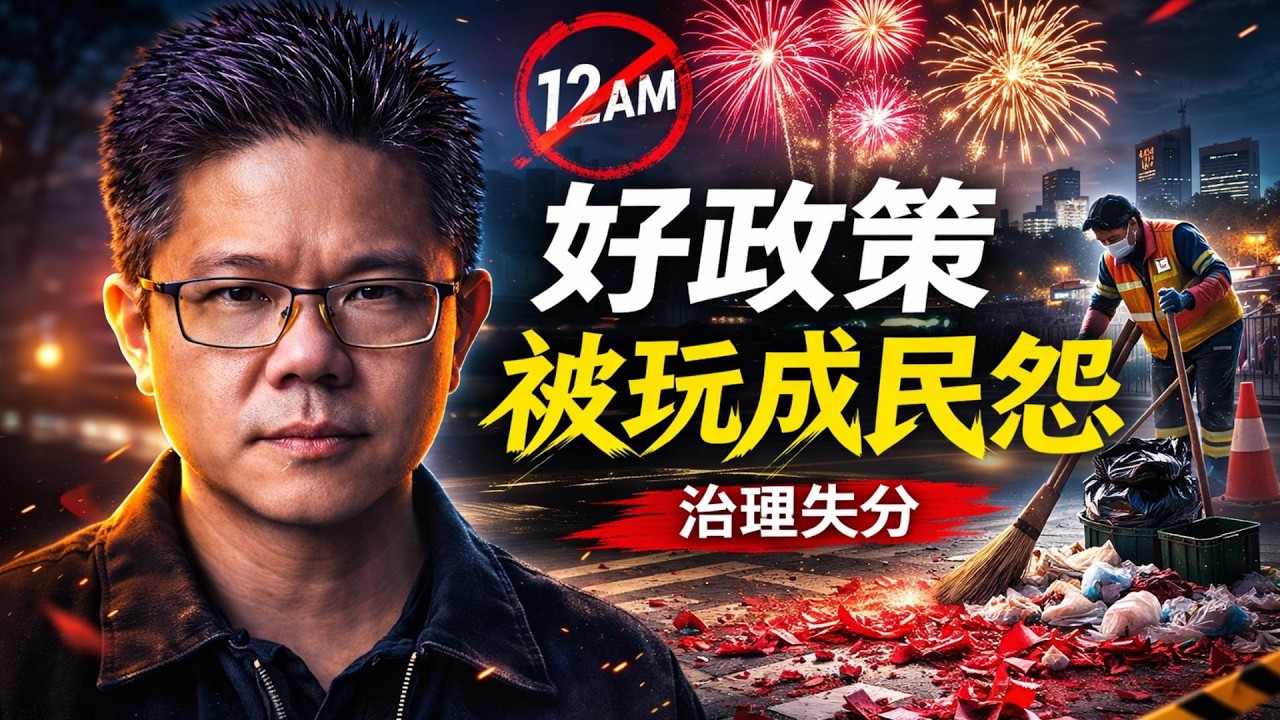 🧨好政策被你玩成民怨：烟花12点禁令+立刻扫地，谁不会炸？ | 不是反对执法，是受不了这种做法 | 点亮人生  02232026 #马来西亚 #倪可敏 #烟花