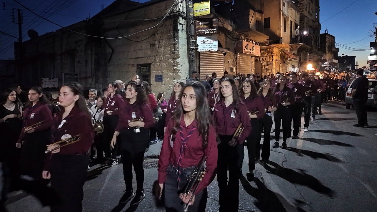 GOOD FRIDAY in SYRIA 2025, Greek Orthodox and Catholics celebrate here together
