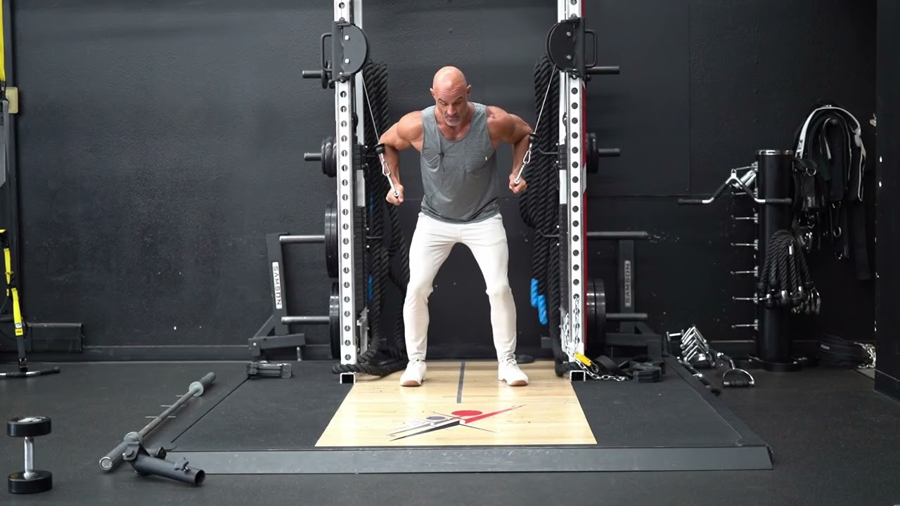 Cable Dip with Chest Focus