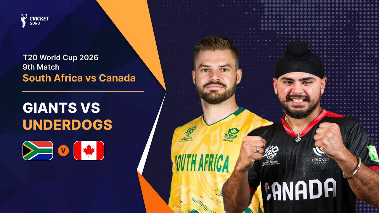 T20 WC 2026: South Africa vs Canada 9th Match - Biggest Mismatch