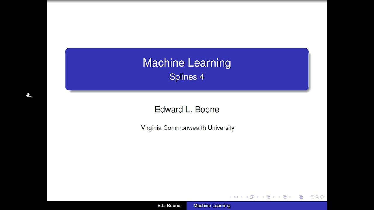 Machine Learning - Splines 4