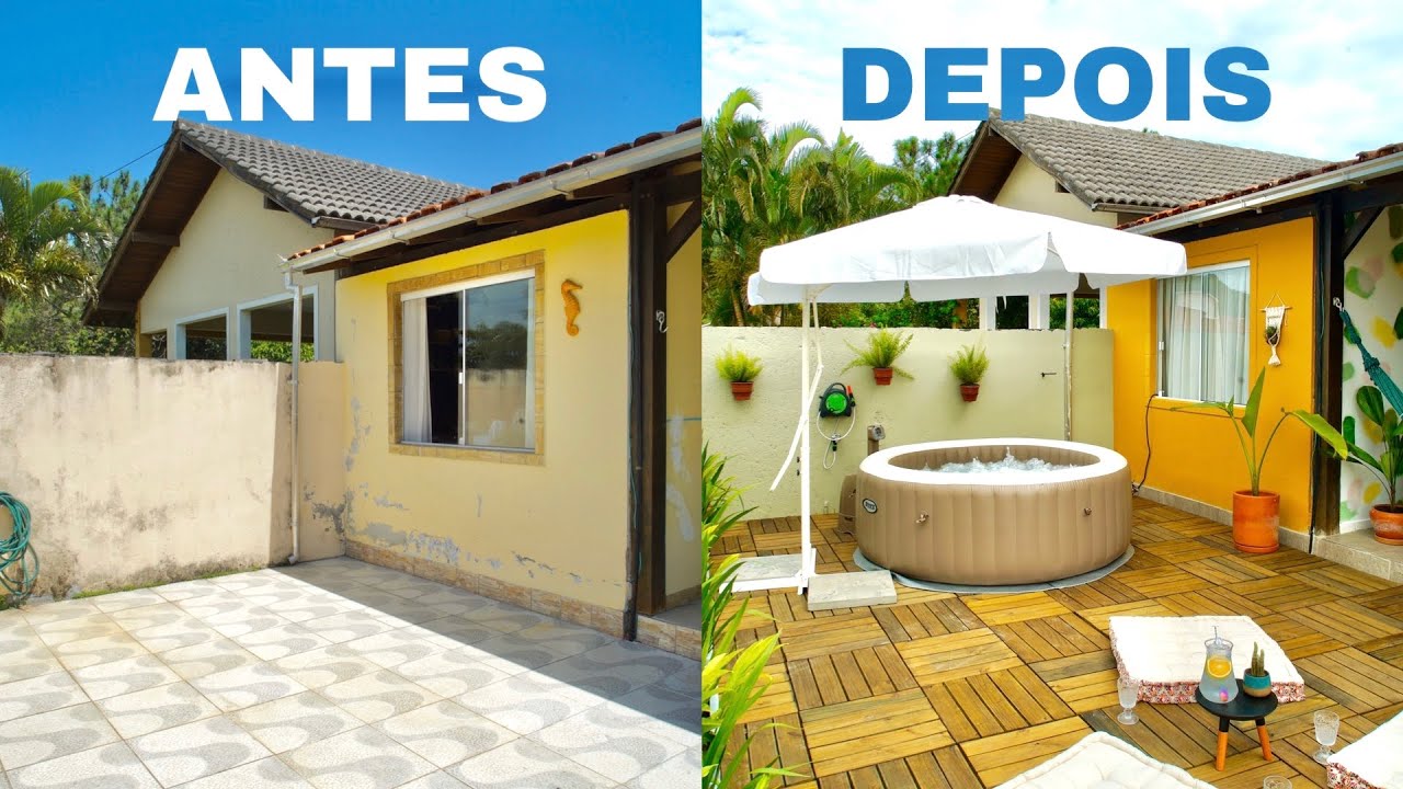 Transformamos a VARANDA externa do CAFOFO!!! #ReformaNaHora