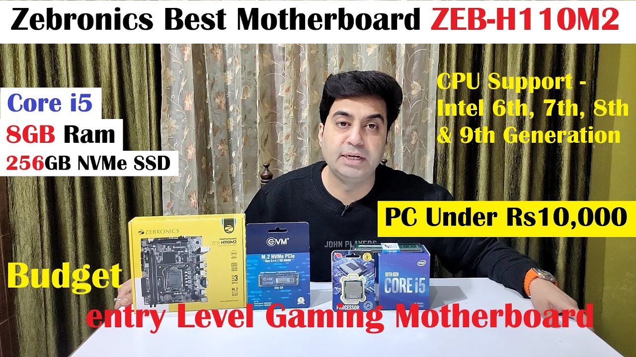 Best Budget entry level Gaming Motherboard Zebronics H110M2 |  ZEBRONICS H110M2 | PC Under 10000