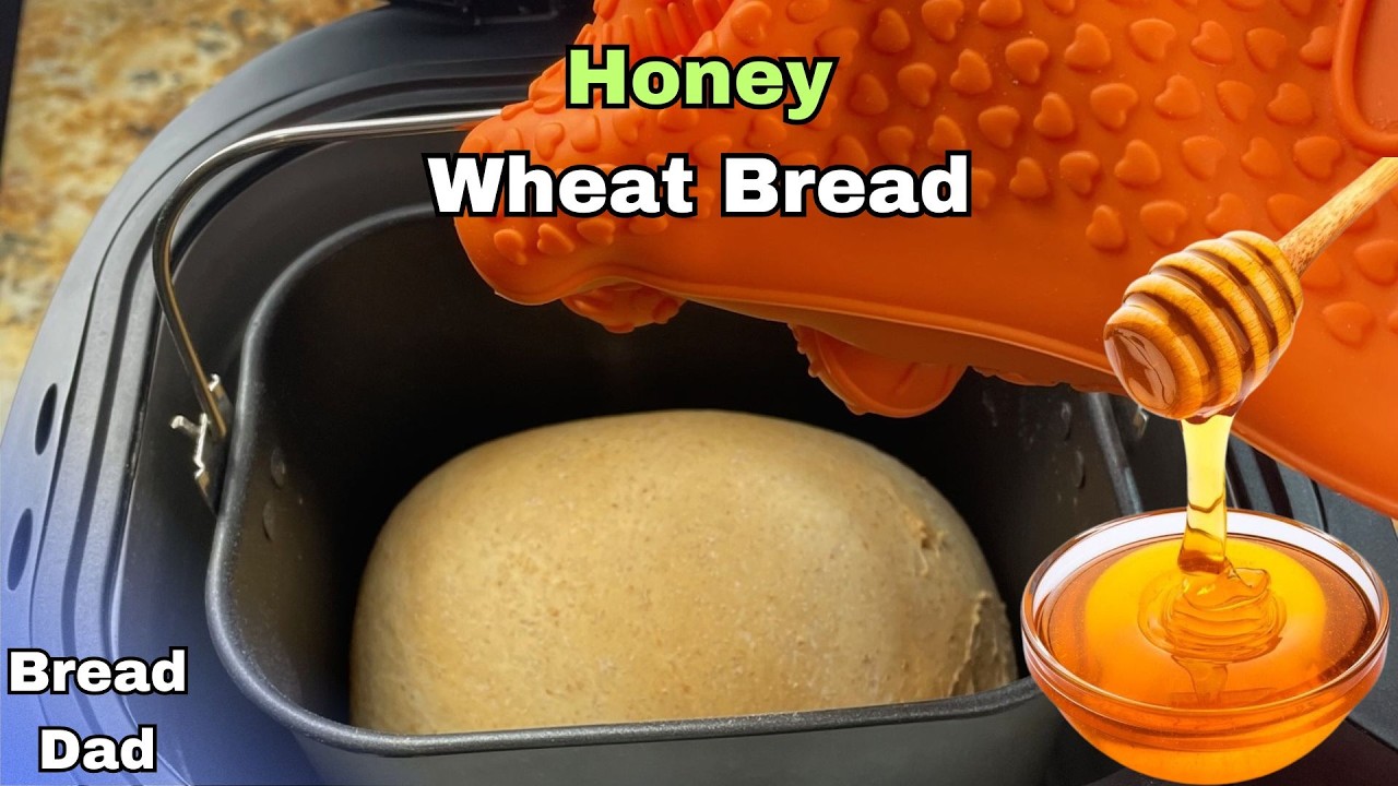 Bread Machine Honey Wheat Bread 🐝- Easy Recipe & No Oven Required