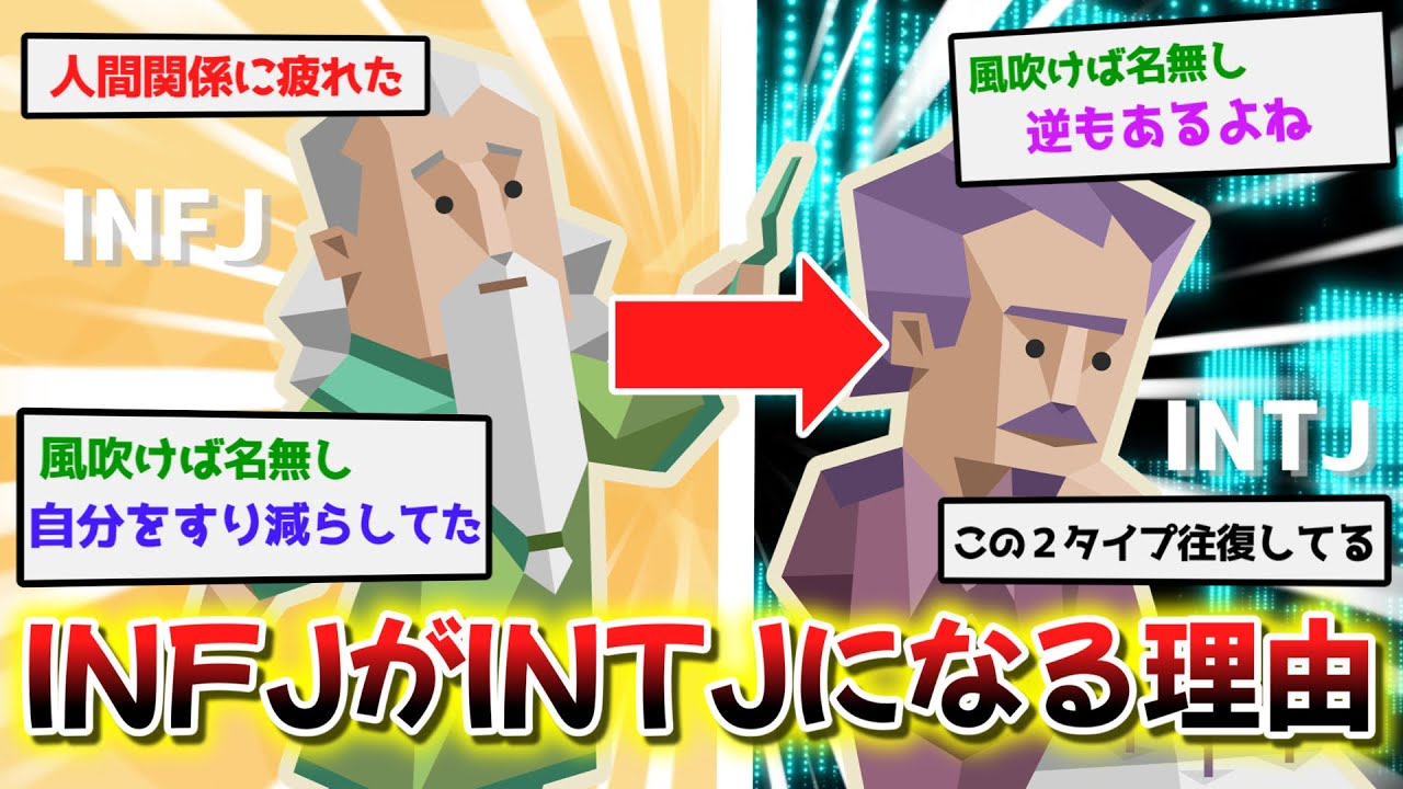 INFJがINTJに変わる真の理由って…【MBTI】