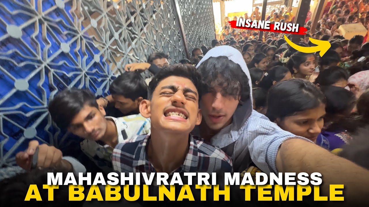 Mahashivratri Madness at Babulnath Temple – Never Seen Such a Crowd! 😱
