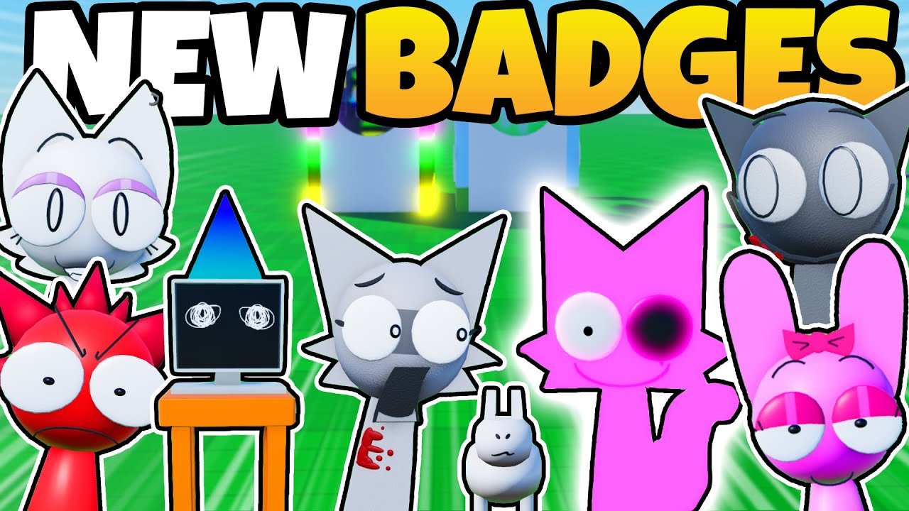 *NEW* Secret Badge 1 & 2 Plus 6 Other Badges In 3D Sprunki RP And Animation