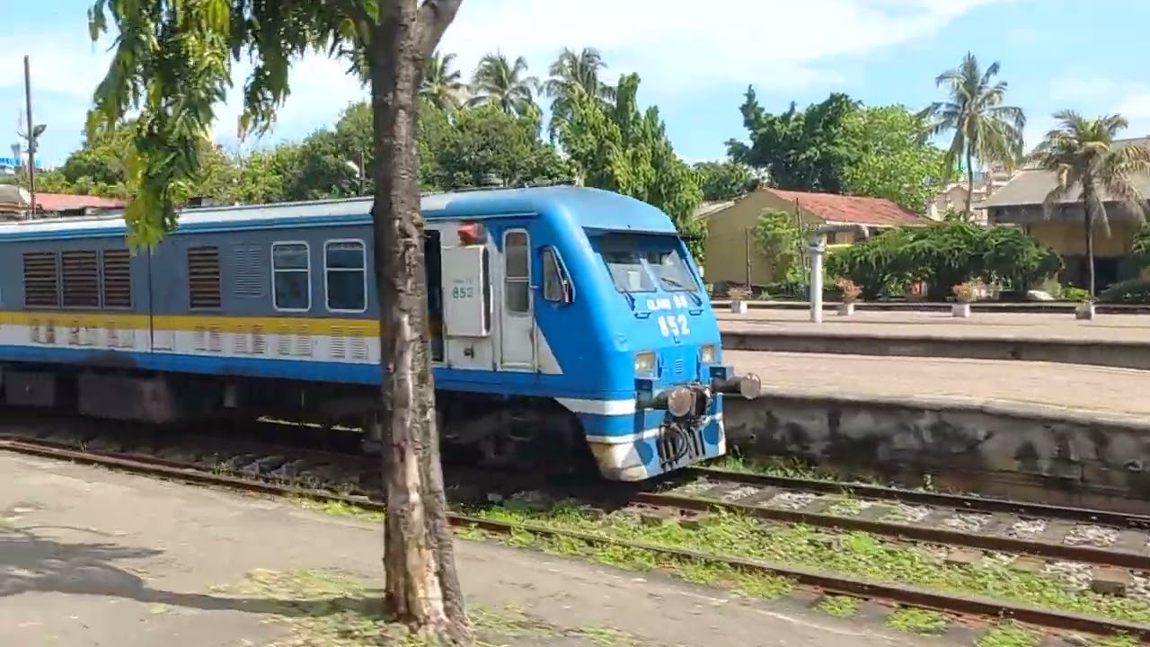 Colombo City- inter City Train entering Colombo City