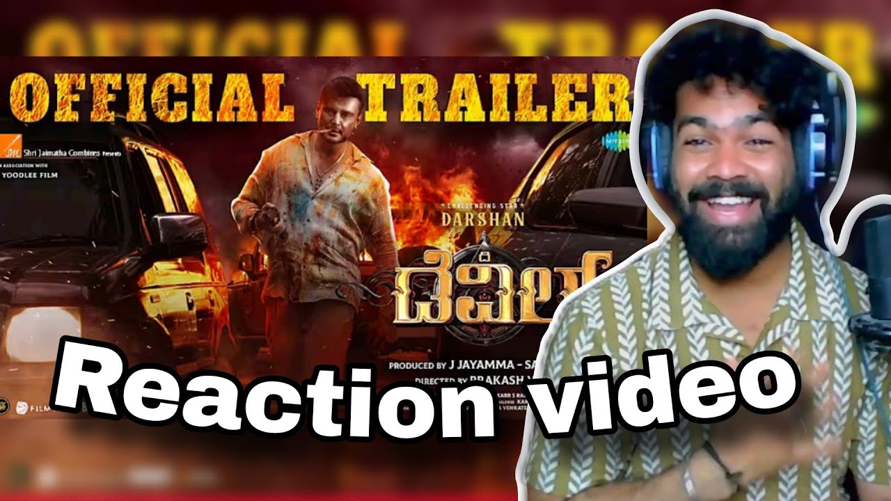 The Devil - Official Trailer | REACTION VIDEO | Darshan, Rachana Rai | Prakash Veer | B Ajaneesh