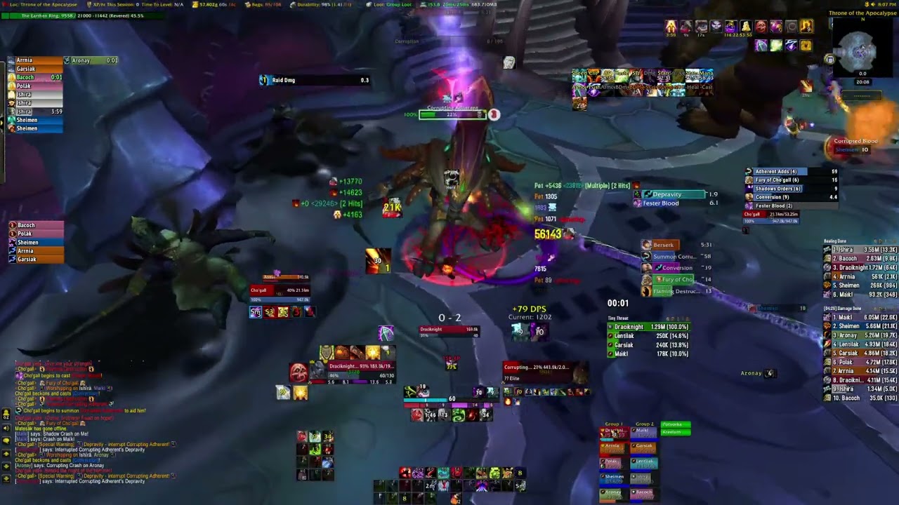 STORM vs Cho'gall Heroic 10 - Blood DK POV | Cataclysm Classic