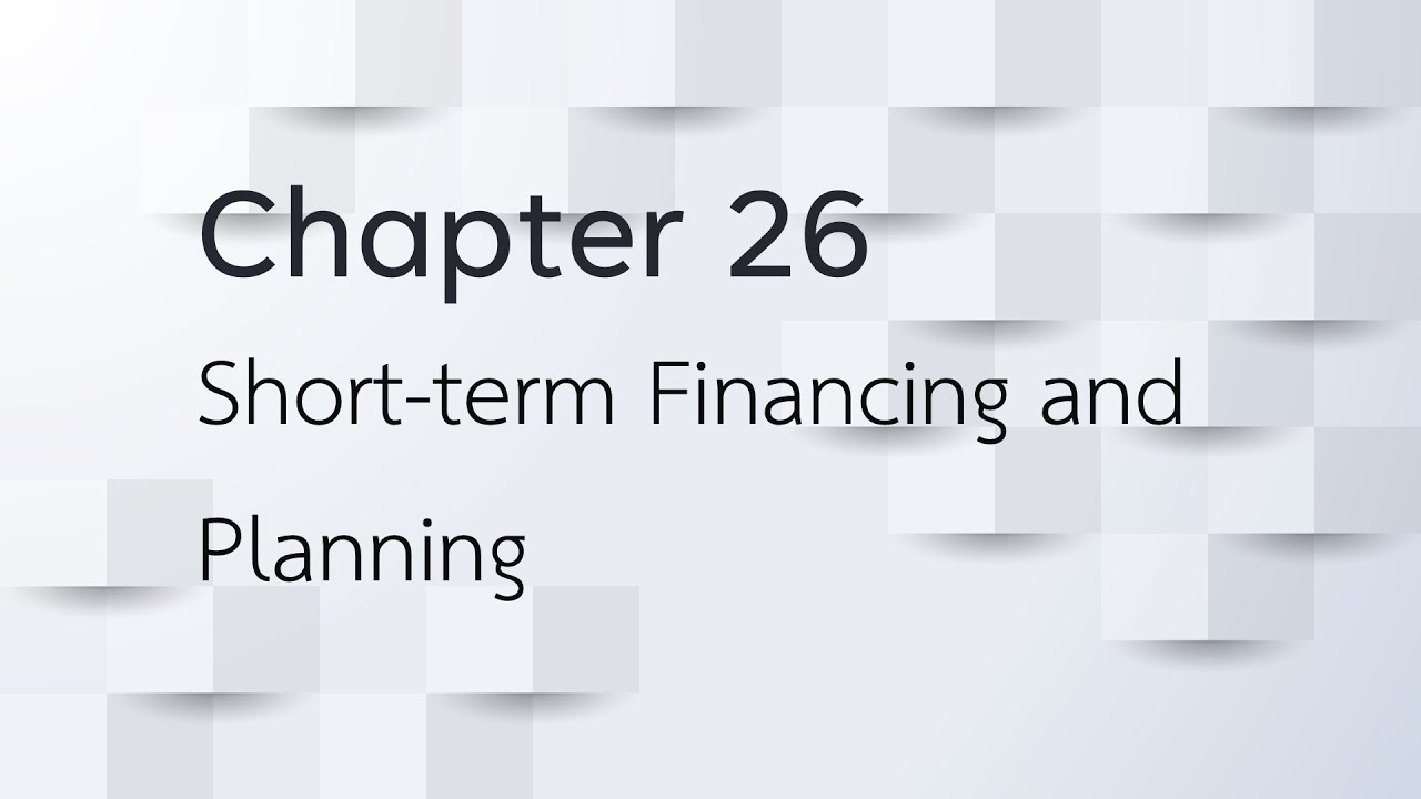 Short term Financing