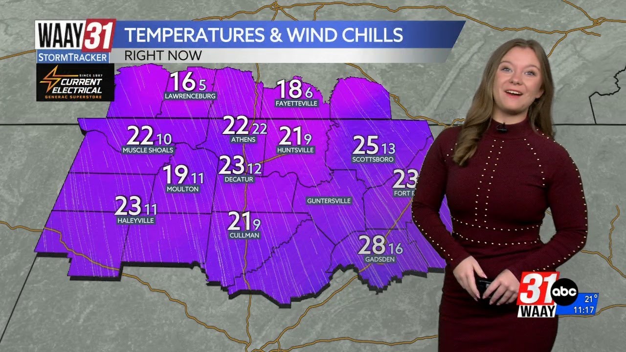 Bitter cold conditions follow us into the work week