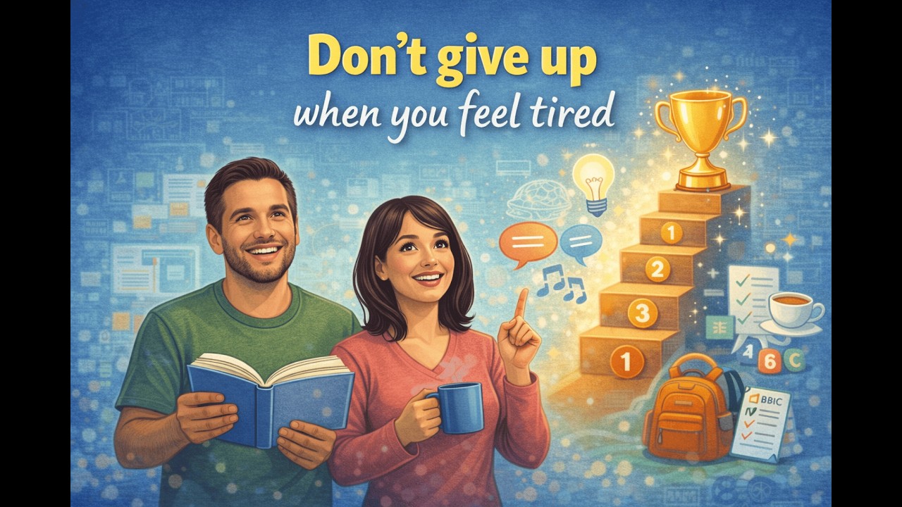 English Fluency Practice | Don’t Quit When You’re Tired — Finish Strong