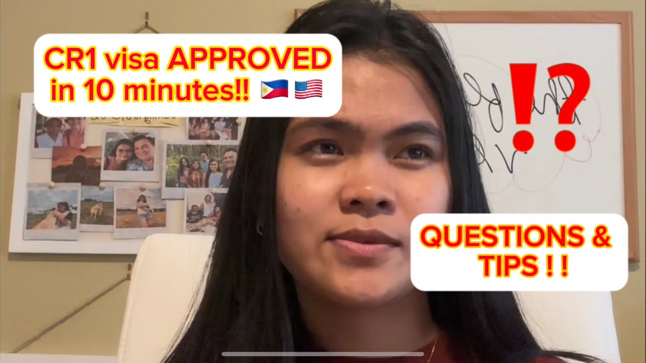 CR1 visa interview APPROVED in just 10 minutes 🇵🇭🇺🇸 + Questions asked + TIPS!!