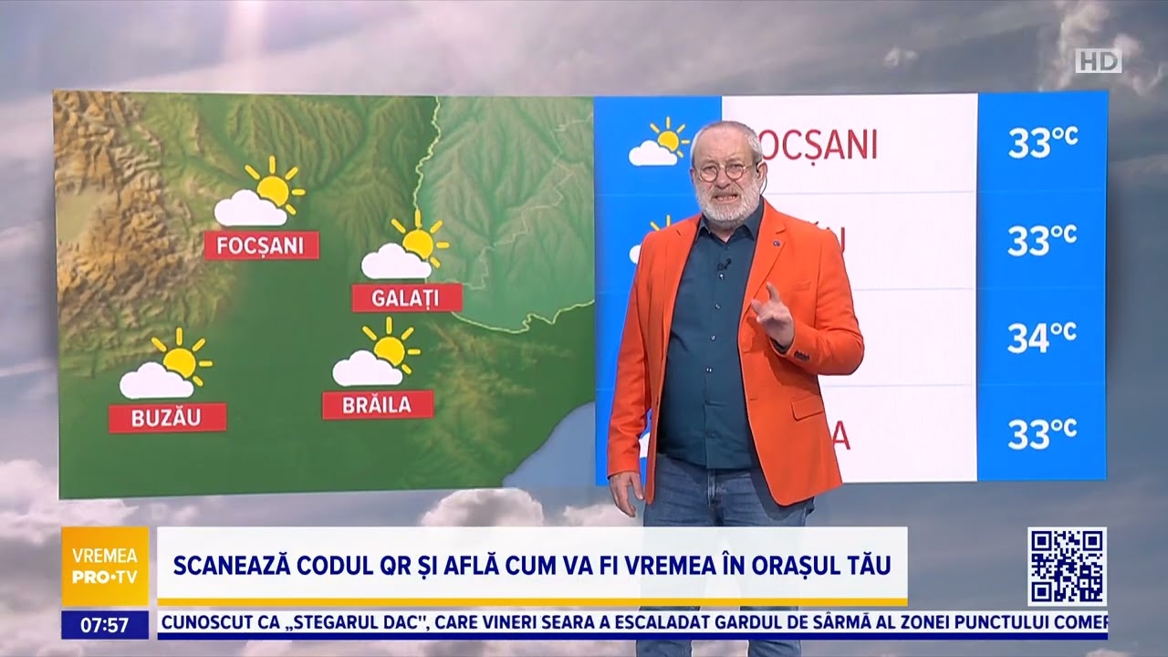 Vremea de astazi 3 August 2025 Ora 7