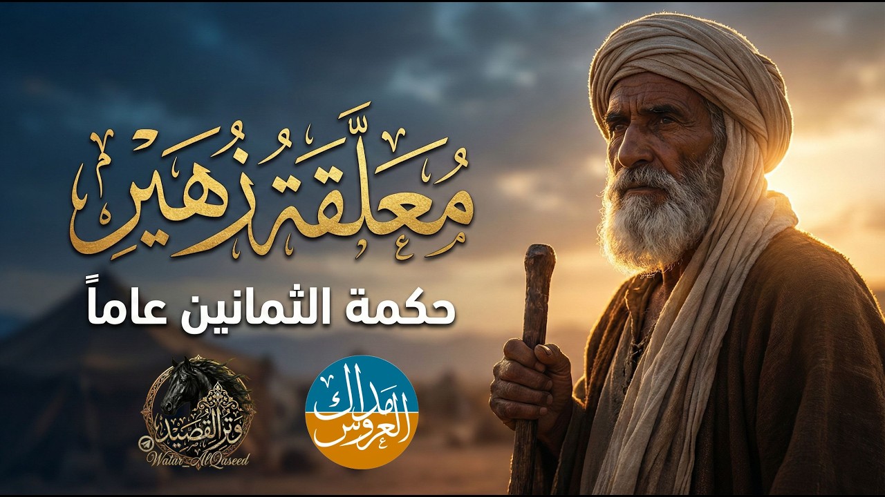 معلقة زهير بن أبي سُلمى كاملة | مع المعاني | مداك العروس | بدون موسيقى