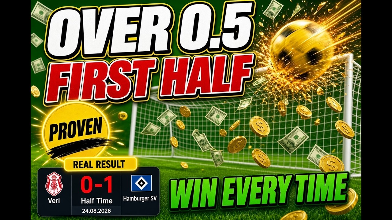 How to Win OVER 0.5 Goals EVERY Time &ndash; (FIRST HALF FOCUS!) ⚽💰
