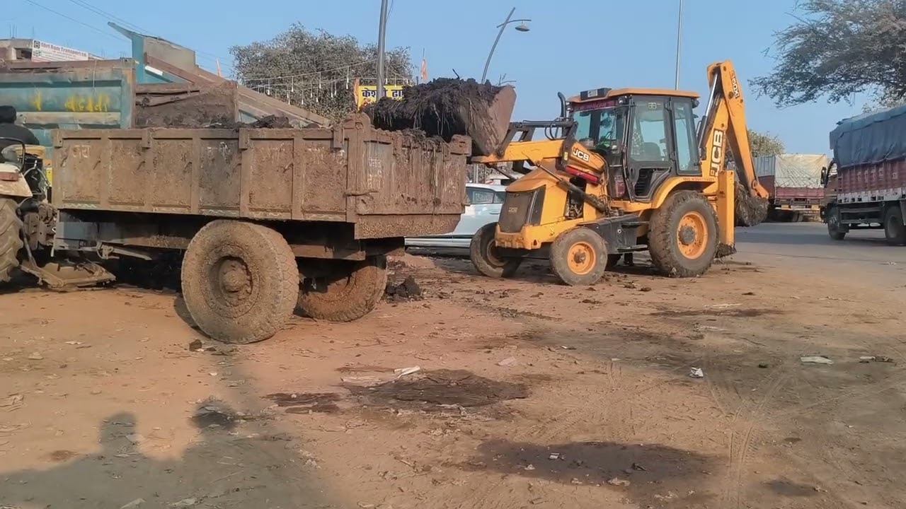 JCB ki madad se gobal ki kad ko bhara tractor 🚜 