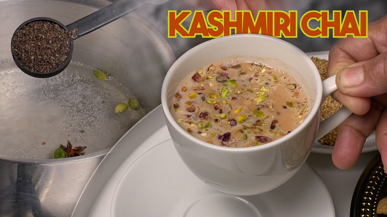 Kashmiri Chai Recipe Using Green Tea (no color used)