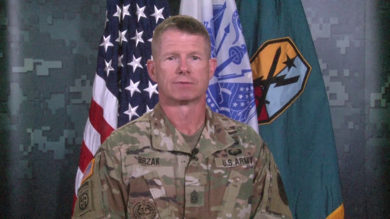 CSM Scott Brzak for the Combined Federal Campaign