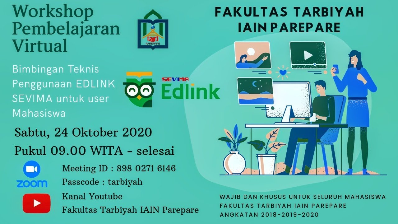Bimbingan Teknis Penggunaan EDLINK SEVIMA untuk User Mahasiswa