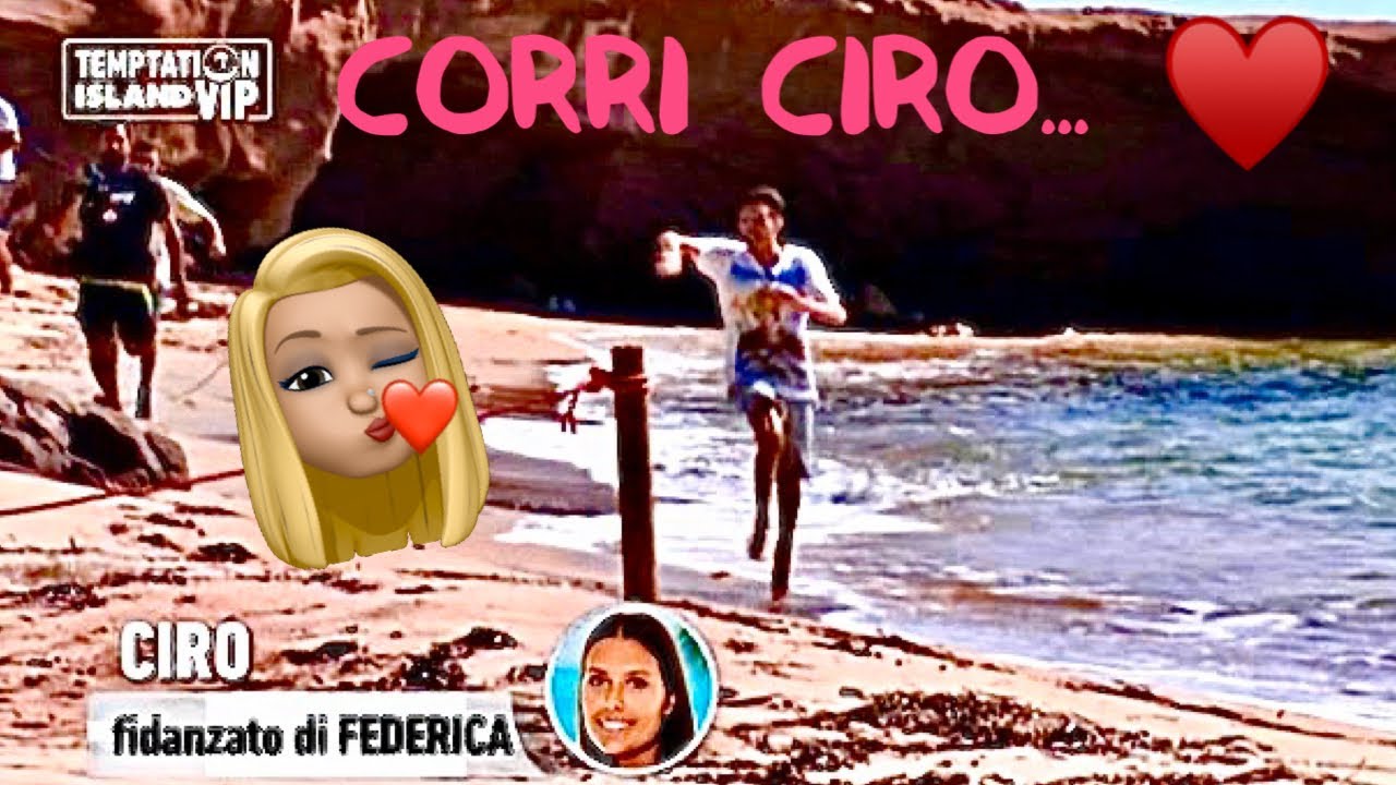 CIRO CORRE DA FEDERICA 😍 VIDEO COMPLETO 🎈 TEMPTATION ISLAND ♥️