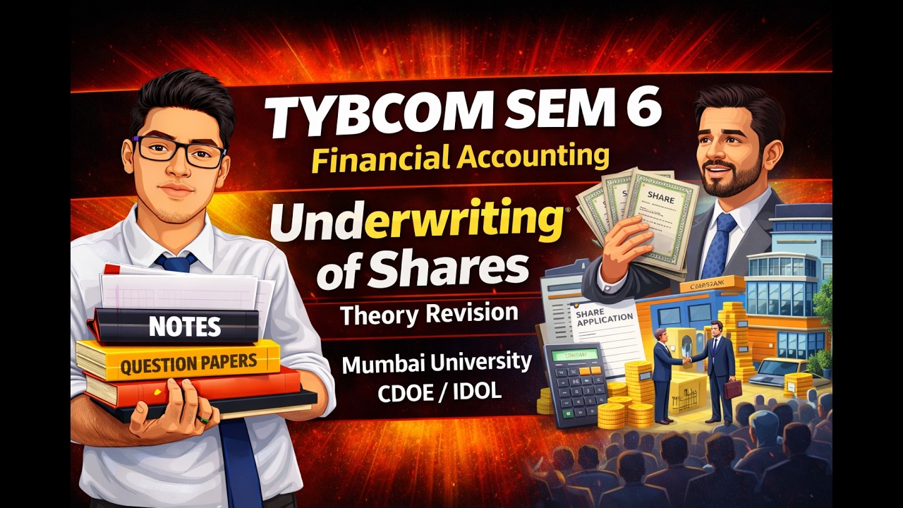 CDOE TYBCOM Sem 6 Revision Lecture | Underwriting of Shares | Mumbai University IDOL