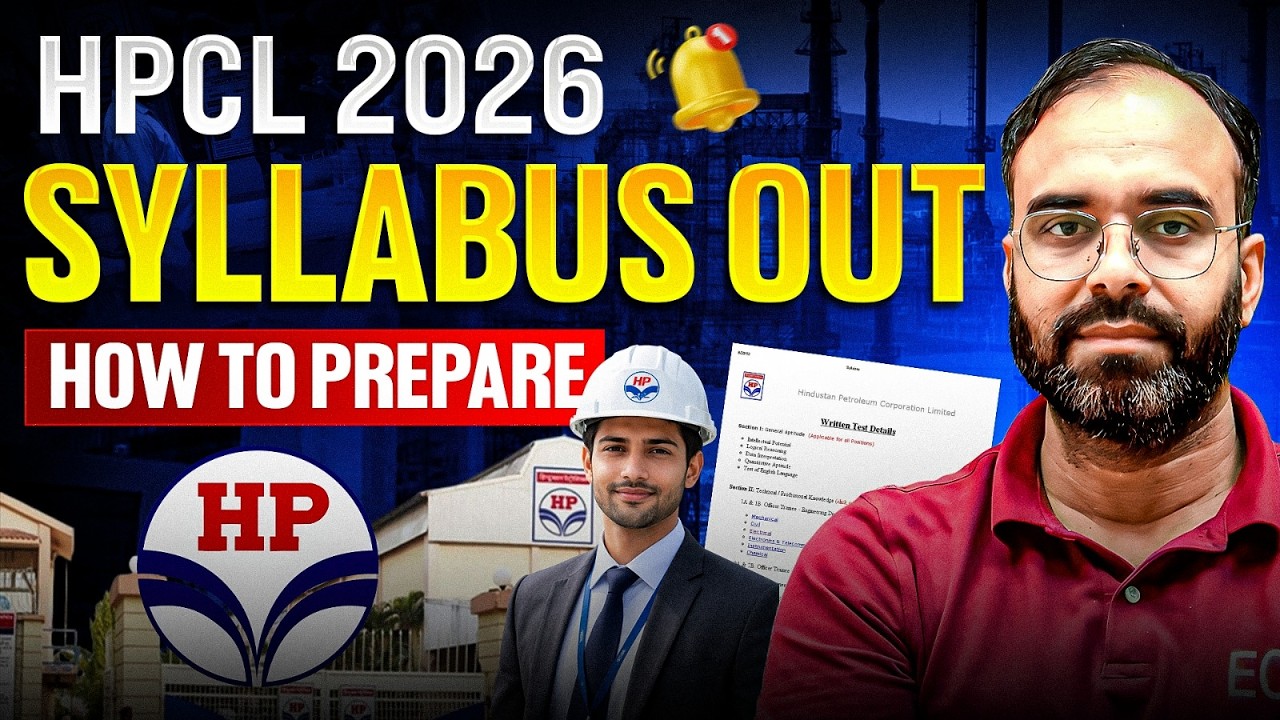 HPCL 2026 | OFFICIAL SYLLABUS OUT🔥| #hpclrecruitment2026