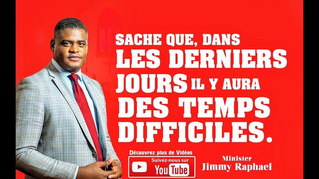 Sache que, dans les derniers jours, il y aura des temps difficiles/ LE DÉBUT DE LA FIN
