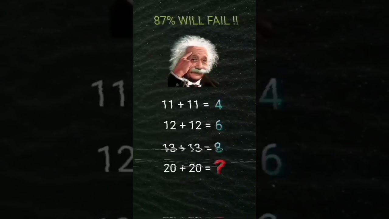 Apakah kalian 13% orang jenius tersebut? #shorts #psikotes #tekateki #matematika