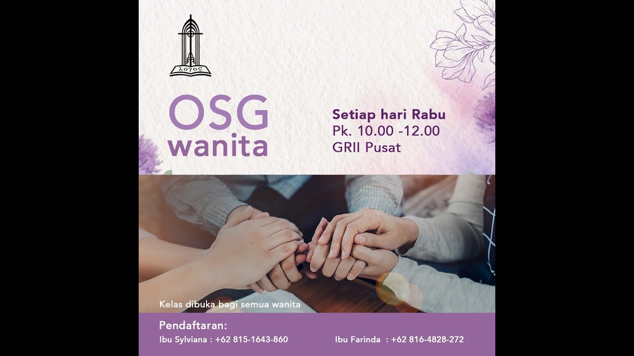 OSG WANITA GRII PUSAT II 26 Maret 2025 II Sharing Visi Gerakan Reformed Injili II Vik.  Maria Mazo