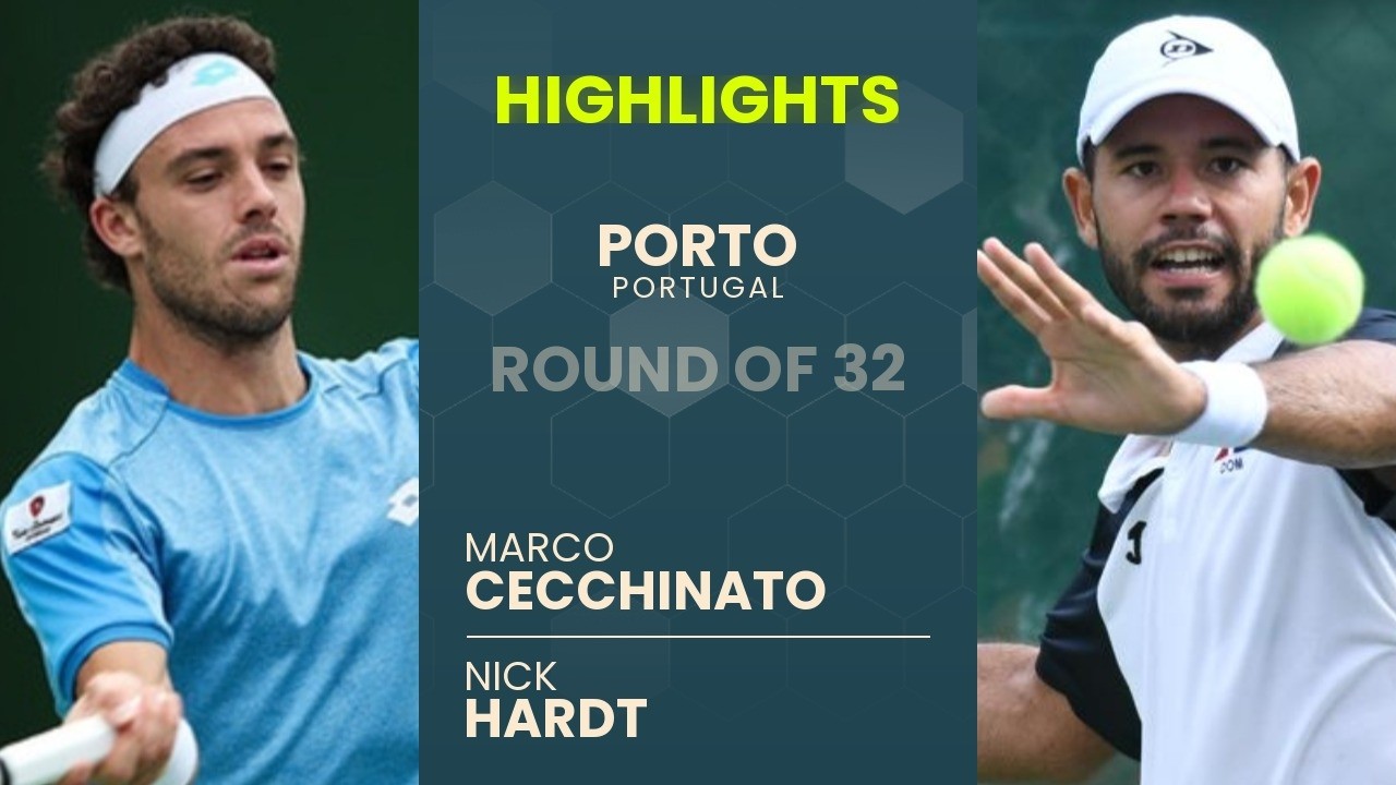 Marco Cecchinato vs Nick Hardt Highlights | Porto 2026 Round of 32