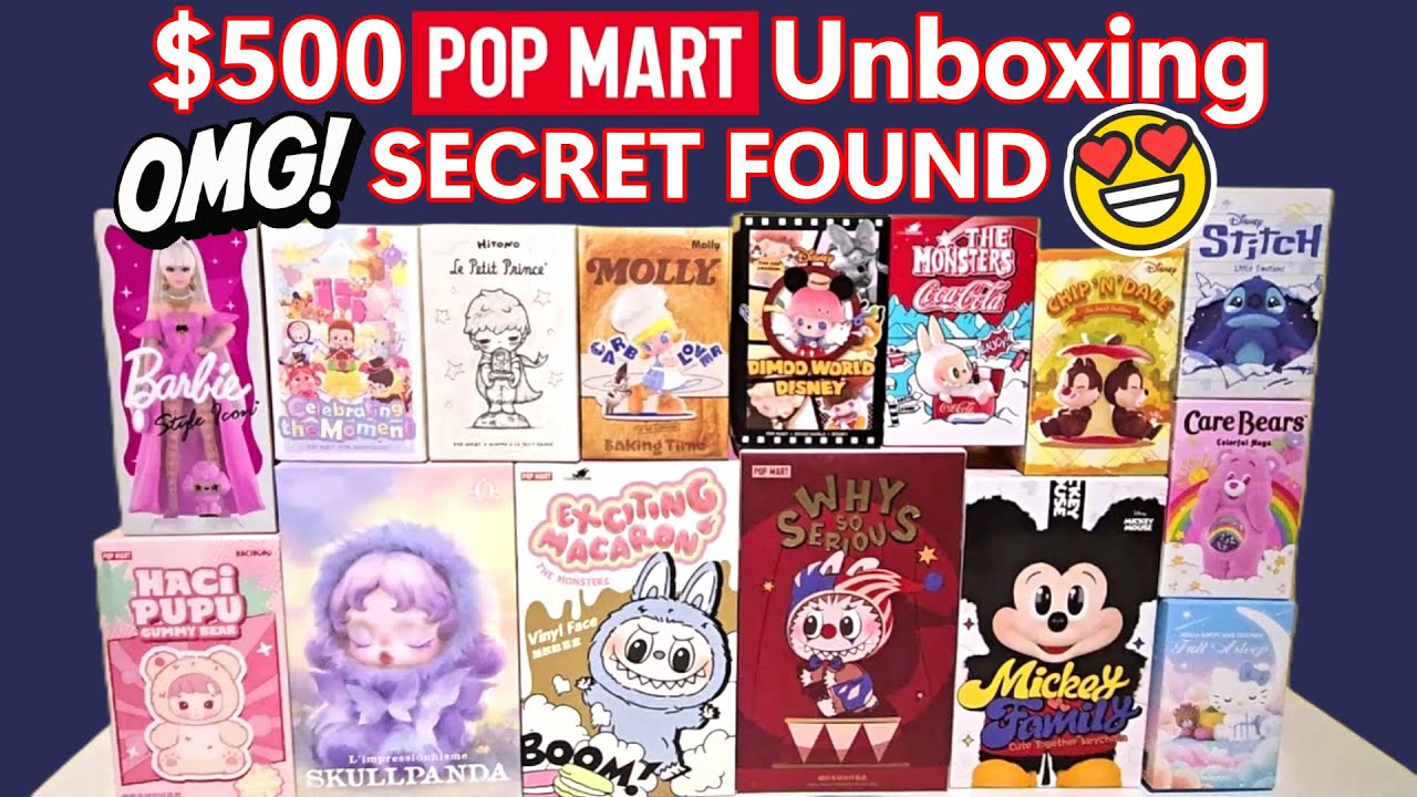 HUGE POP MART UNBOXING | LABUBU, SKULLPANDA, DISNEY & MORE