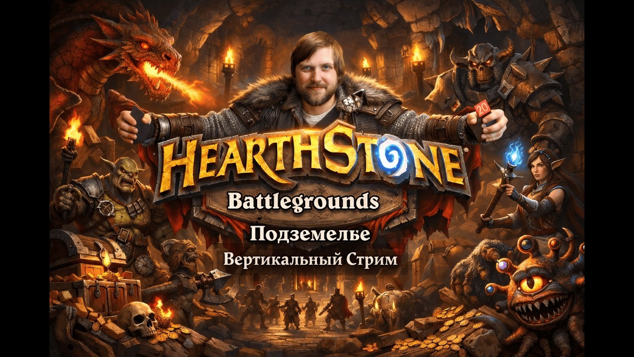 верт⭐️ Играем в подземелье HS ⭐️ #hs #hearthstone #hsbg