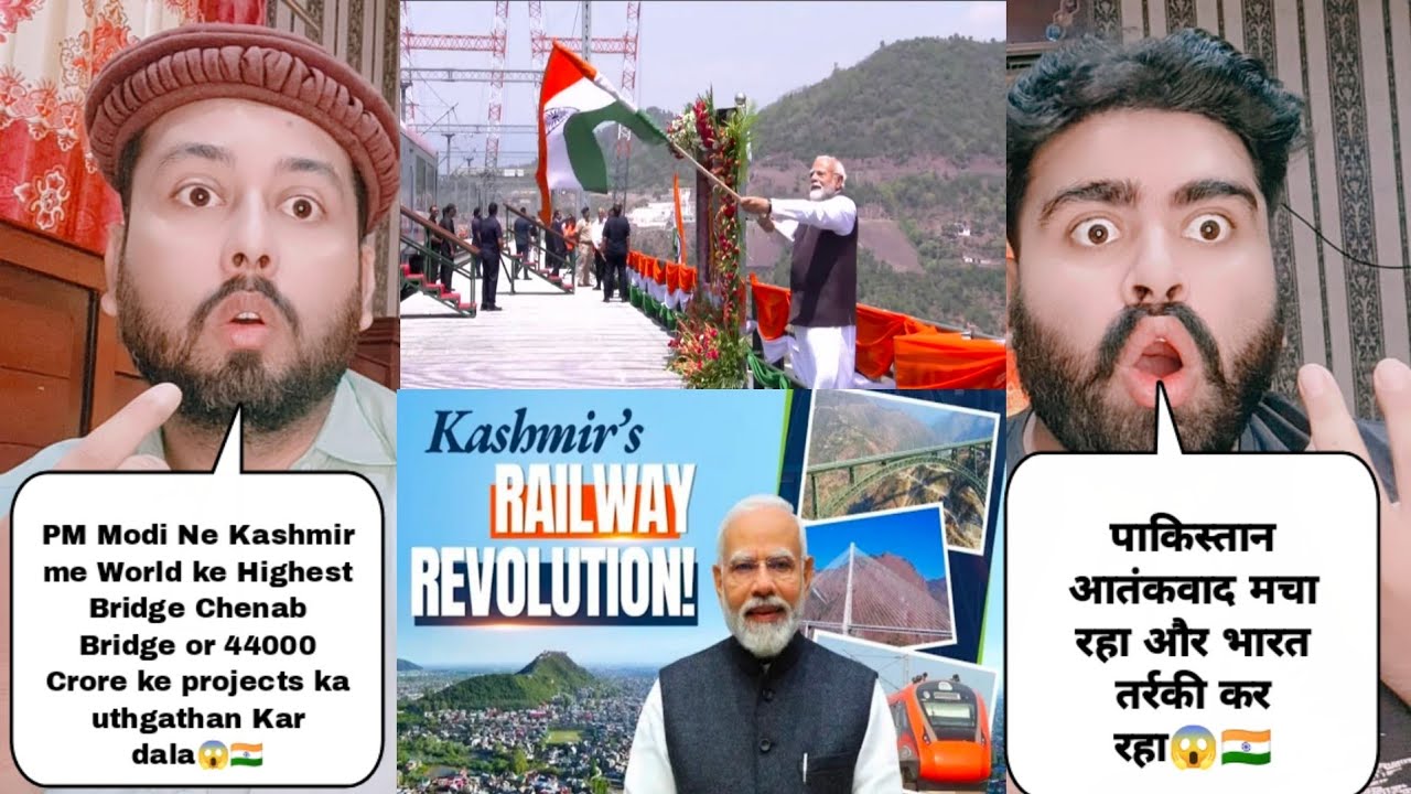 PM Modi Inaugurate World Highest Chenab Bridge And 44000 Crore Project In Kashmir India