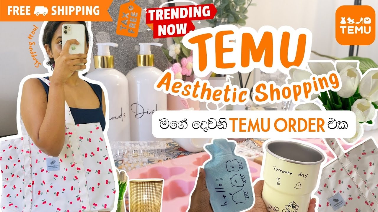 මගේ දෙවැනි Temu Order එක බලමුද? 😍 | Temu එකෙන් මම ගත්තු cute දේවල් 😱 | Temu Shopping Srilanka #temu