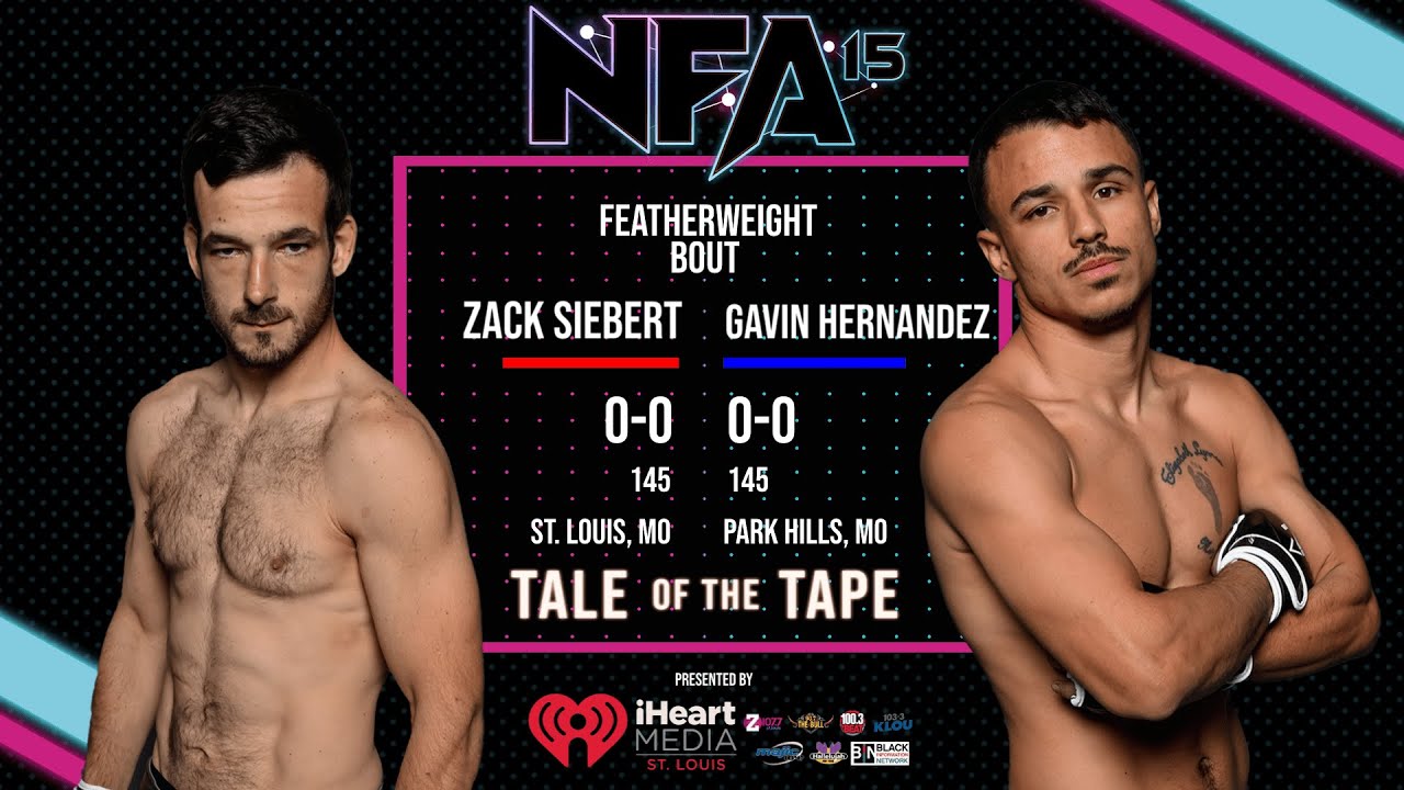 Nemesis 15 amateur bout Zach Siebert vs Gavin Hernandez